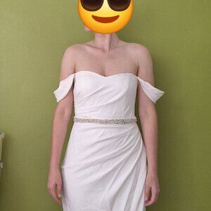 Wedding Dress - Size 8 - Off the shoulder David's Bridal Gown - Never Worn